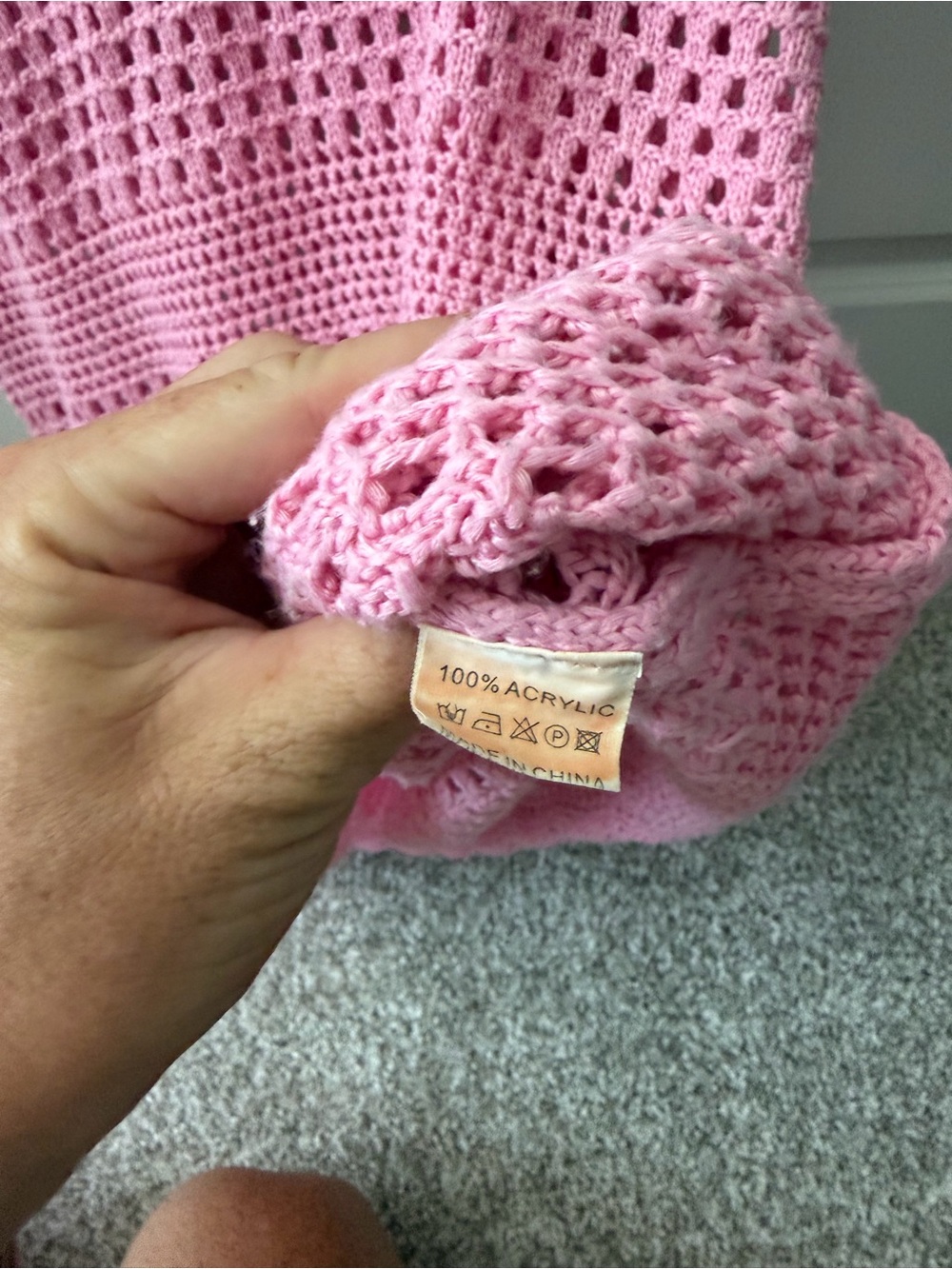 Crochet knit style swim cover up - Picture 3 of 4